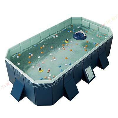 Rectangular Above Ground Outdoor Swimming Pool Foldable Pool Adult amp; Kiddie Pool