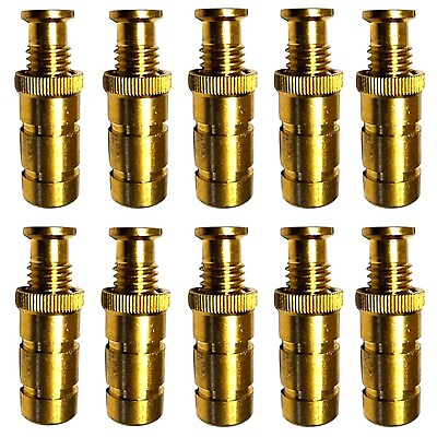 #ad 10 Pack Brass Pool Cover Anchors for Concrete amp; Pavers Universal Size Fits ...