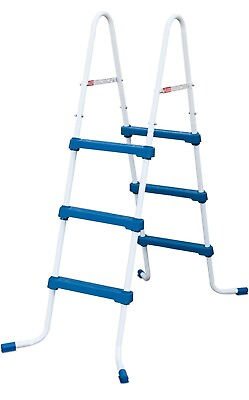 #ad Summer Waves 36 Inch Above Ground Pool Ladder 3 Step Safety No Slip Open Box