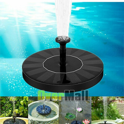 #ad Solar Water Pump Swimming Pool Waterfall Fountain Above Ground Garden Fountain