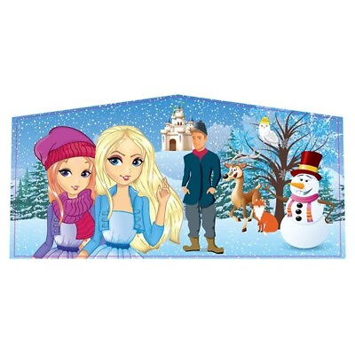 #ad Commercial Inflatable Art Panel Winter Vinyl Banner For 13x13 ft Bounce Houses