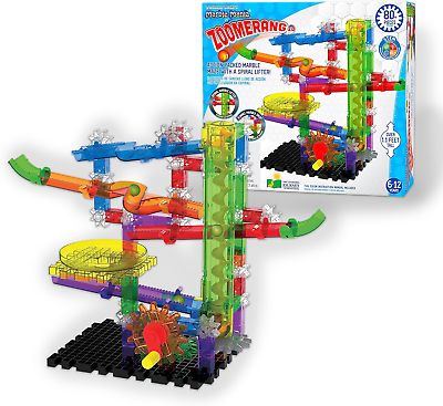 #ad : Techno Gears Marble Mania Zoomerang 2.0 80 Pcs Marble Run for Kids Ages