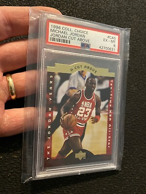 Michael Jordan PSA 6 Upper Deck Cut Above #CA5 MJ Collector Card Man Cave INVEST