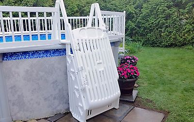 #ad VinylWorks GE W 30quot; Above Ground Swimming Pool Step amp; Ladder Entry System White