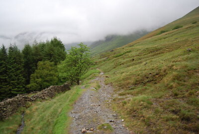 Photo 6x4 Old drovers way above Fence Wood Wasdale Head NY1808 This is t c2009
