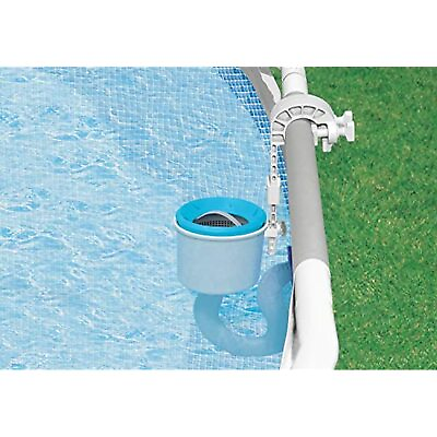 #ad Intex Deluxe Wall Mount Surface Skimmer Cleans Surface Pool Water