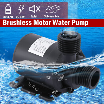 #ad 800L H Solar Water Pump Kit 12V 5M Lift Brushless Motor Fountain Water Pool Pump