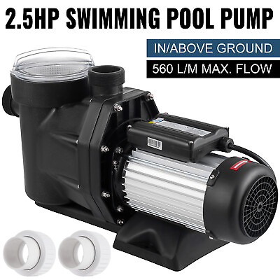 #ad Generic 2.5HP Swimming Pool Pump In Above Ground 1850w Motor W Strainer Basket