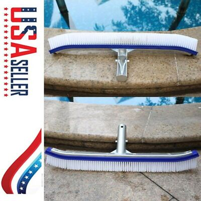 #ad 18 inch Curved Wall Floor Brush for In Above Ground Swimming Pool Brush Only