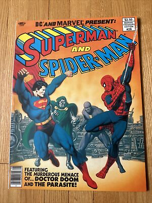 DC and Marvel Present Superman and Spiderman Marvel Treasury 28 HIGH GRADE