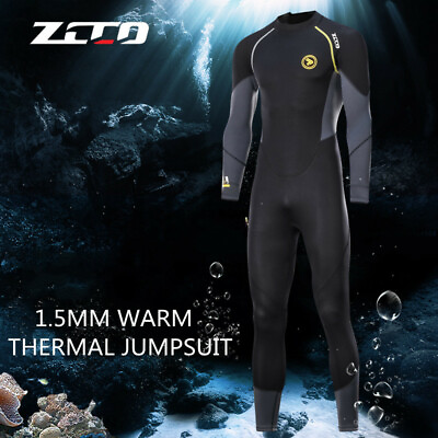 ZCCO Men 1.5mm One piece Winter Swimming Surfing Warm Snorkeling Diving Suit