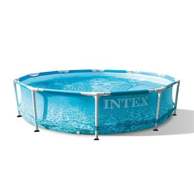 #ad Intex Metal Frame Pool 120quot;x10#x27; Steel w Filter Pump Puncture Resistant Outdoor