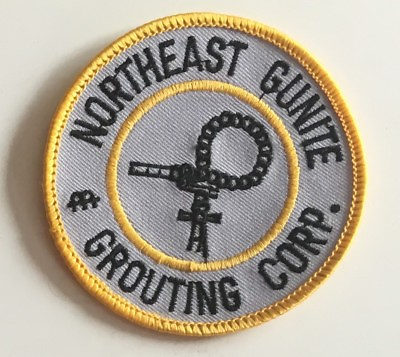 #ad Northeast Gunite amp; Grouting Corp advertising patch 3 1 8 Dia #2418