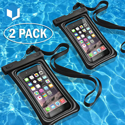 2* Floating Swimming Underwater Waterproof Cell Phone Dry Bag Pouch Case Cover