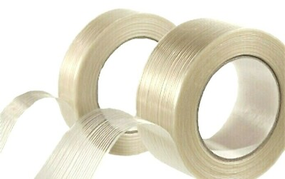 Fiberglass Filament Reinforced Tape 3 4quot; 1quot; 2quot; x 55 Yards Strapping Packaging