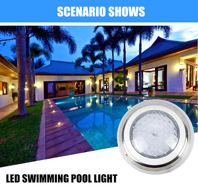 #ad 54W RGB LED Swimming Pool Light Underwater SPA Waterproof LampRemote Control US
