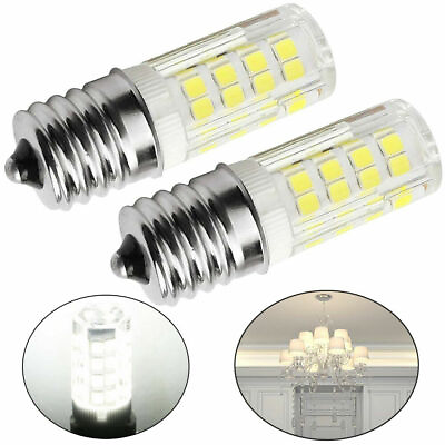 Pair Microwave LED Replacement Light Bulb for Appliance E17 Socket 4W Oven Bulbs