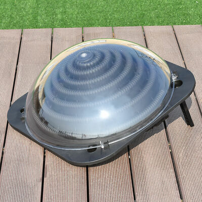#ad #ad Black Outdoor Solar Dome Inground amp;Above Ground Swimming Pool Water Heater New