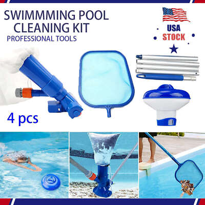 #ad 4pcs Swimming Pool Cleaning amp; Maintenance AccessoriesTool Set Kit US STOCK