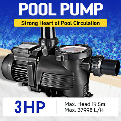 #ad US Pool Pump Swimming Water Pump 1.2HP 3.0HP Circulation Filter Electric Spa