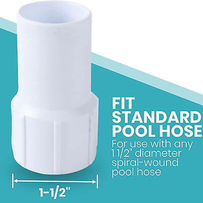 #ad 38mm Swimming Pool Hose Connector Adapter Pool Suction Hose Pipe Connection Port