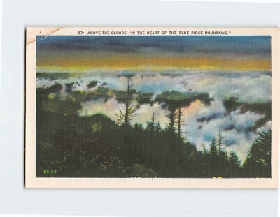 #ad Postcard Above the Clouds quot;In the Heart of the Blue Ridge Mountainsquot; USA