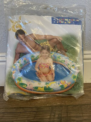 #ad Intex The Wet Set 44x 10quot; Two Ring Pool Inflatable 2006 NEW Sealed