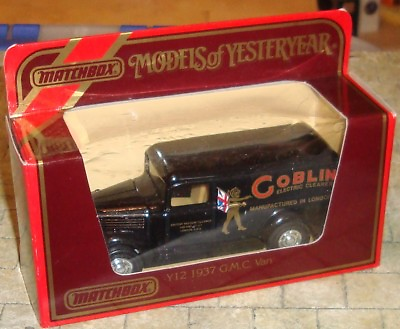 MATCHBOX MODELS OF YESTERYEAR 1937 G.M.C VAN GOBLIN ELECTRIC CLEANERS BOXED