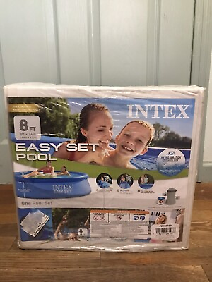 #ad Intex 8 Ft X 24 In Easy Set Above Ground Swimming Pool W Filter Pump Summer