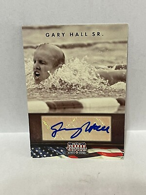 #ad 2012 Americana Gary Hall Sr. Swimming Authentic Autograph Card 299 Panini