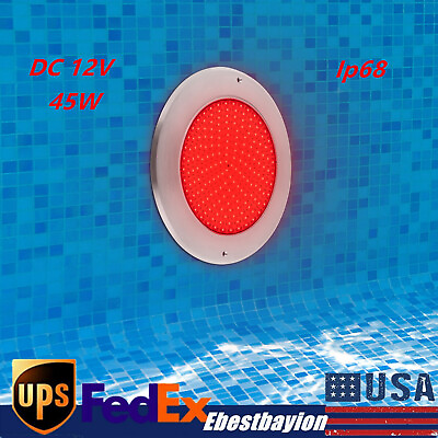 #ad Portable Led Swimming Pool Light Dc 12v Multi color Spa Rgb Lamp W Controller