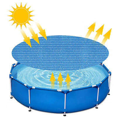 #ad Above Ground Pool Solar Cover Heat Insulation Blanket Cover for Swiming Pool