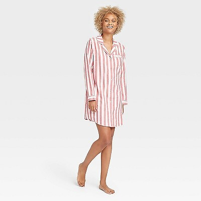 #ad #ad Women#x27;s Striped Perfectly Cozy Flannel Plaid NightGown Stars Above