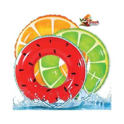 #ad #ad Anas 3 Pack Kids Pool Floats Rings Inflatable Swimming Pool Floating Rings