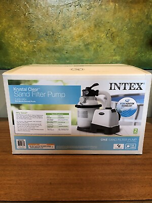 #ad NEW Intex 1200 GPH Sand Filter Pump For Above Ground Pools With Automatic Timer