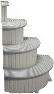 #ad Confer Curve Add On Step for Above ground Pools Gray