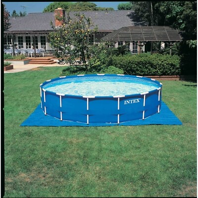 #ad Intex 12#x27; x 30quot; Metal Frame Above Ground Pool with Filter Pump