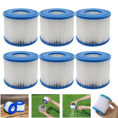#ad 6 Pack For Summer Swimming Pool Pump Filter Cartridge Type H Replacement