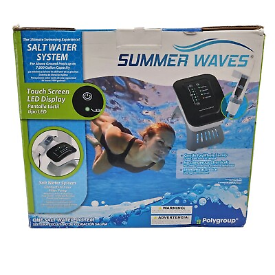 #ad #ad Polygroup Summer Waves Salt Water System for Above Ground Pools 7000 Gallons