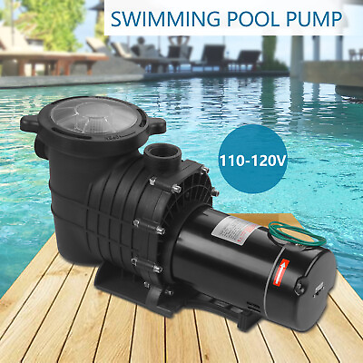 #ad #ad 2HP In Above Ground Swimming Pool Pump Dual Voltage 1500W W Strainer Basket