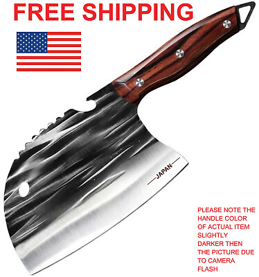 #ad Viking knife Asian Kitchen Knife Butcher Chef Boning knife Cleaver Chopping Meat