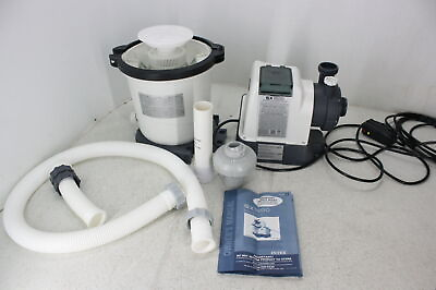 Intex 26643EG Above Ground Pool 10Inch Krystal Clear Sand Filter Pump Easy Clean