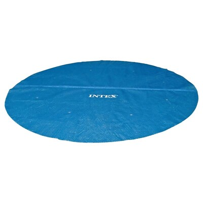 #ad Intex 8084629 15 ft. Blue Round Intex Pool Cover 8.21 lbs Weight Capacity