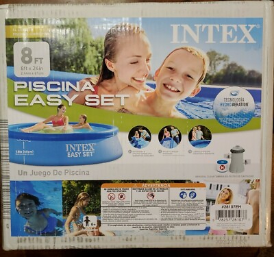 #ad Intex 8 Ft X 24 In Easy Set pool Above Ground Swimming Pool W Filter Pump NEW