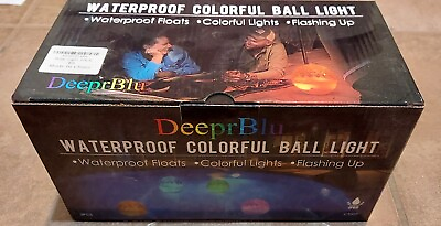 #ad 2 Lights DeeprBlu Floating Pool Light RGB Color Changing Led Glow Balls for Pool
