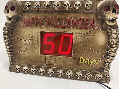 #ad Halloween Countdown Sign Electronic 2009 Target Used In Original Box RARE