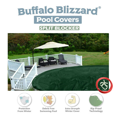 #ad Buffalo Blizzard SPLIT BLOCKER Round Above Ground Swimming Pool Winter Covers