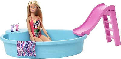 #ad #ad ​Barbie Pool Playset with Slide and Accessories