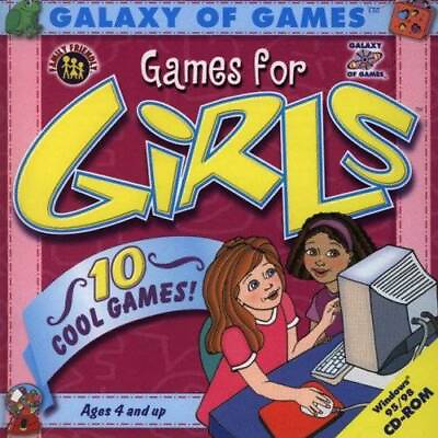Galaxy of Games for Girls: 10 Cool Games for Ages 4 and Up; CD ROM f VERY GOOD