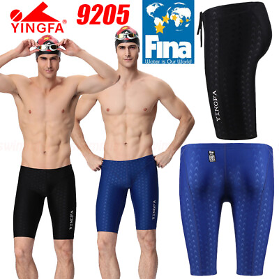 FINA APPROVED YINGFA 9205 MEN#x27;S BOY#x27;S COMPETITION JAMMER SWIMMING TRUNK ALL SIZE